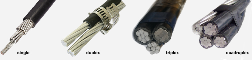 duplex triplex quadruplex Service drop cable